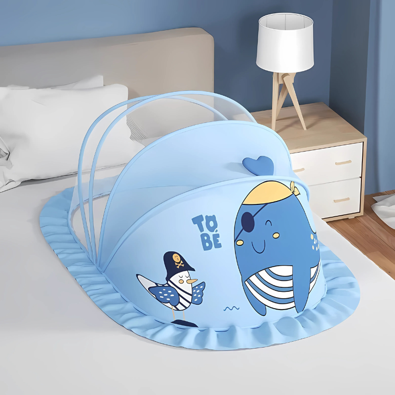 Składana moskitiera dla niemowląt - bariera dla owadów i oddychania