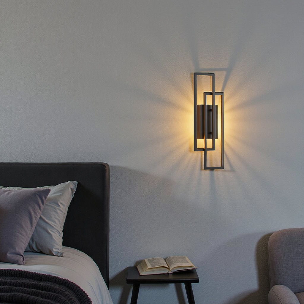 Rechthoekige Geometrische Wandlamp – Elegantie En Moderniteit
