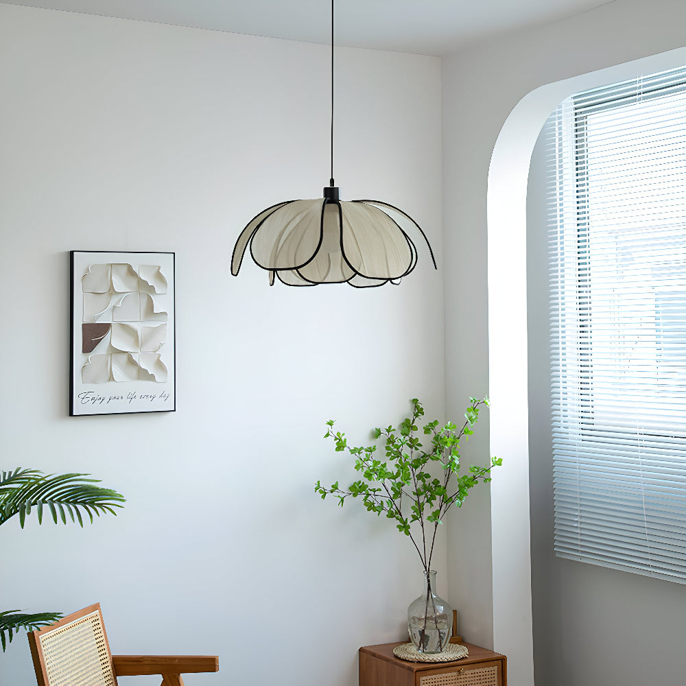 Κομψό φυσικό λυγαριά κρεμαστό φωτιστικό - Φυσική διακόσμηση & αρμονικός φωτισμός