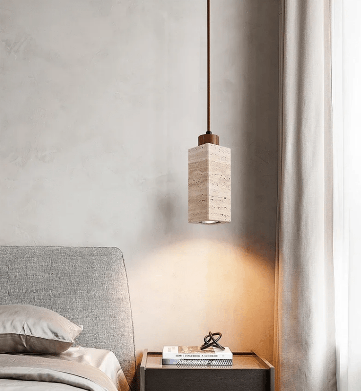 Hängelampe aus Naturstein – Eleganz und Authentizität