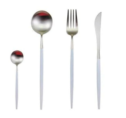 24-Piece Cutlery Set – Chic Finish for Refined Table