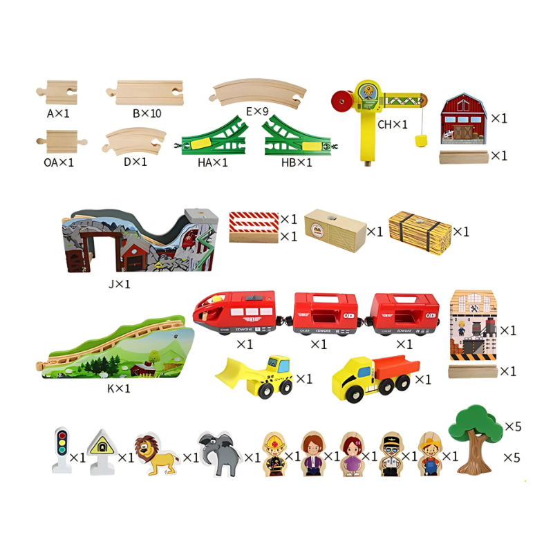 Gyermek vonatos játék - kaland és tanulási móka