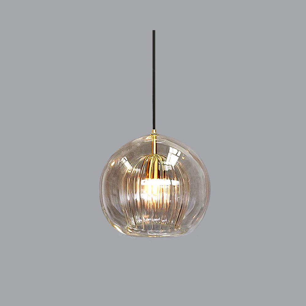 Elegante en Warme Glazen Hanglamp – Stijl en Finesse