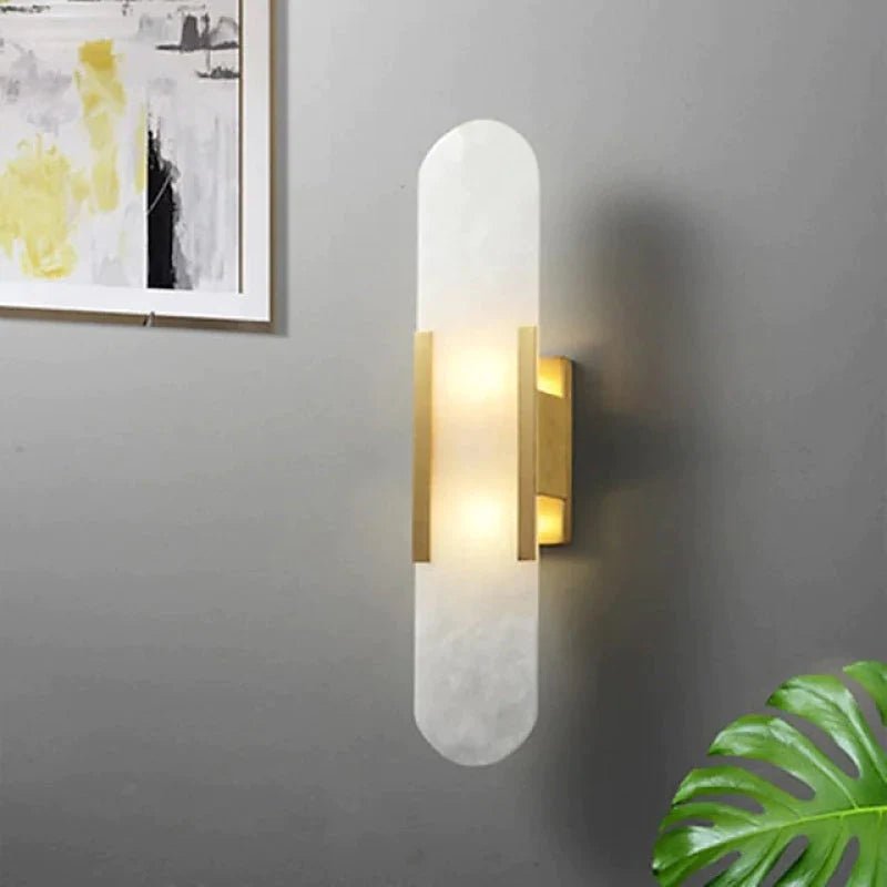 Svart og Gull LED Vegglampe – Moderne Eleganse og Stilig Design