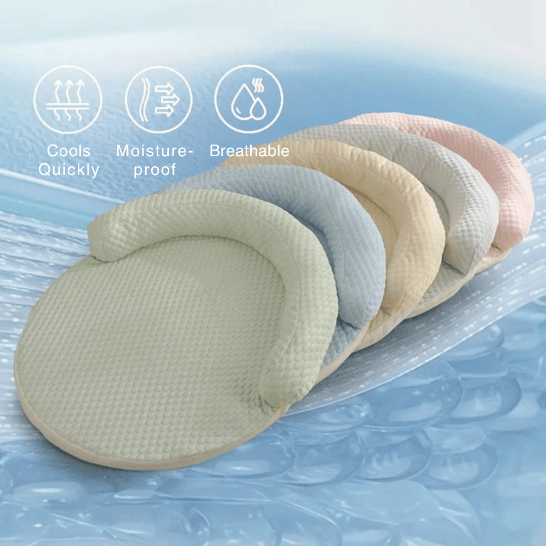 Osviežujúci okrúhly koberec – s vyvýšenou odpočinkovou zónou