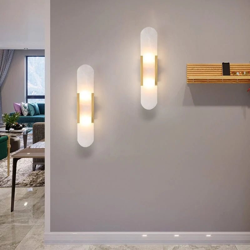Svart og Gull LED Vegglampe – Moderne Eleganse og Stilig Design