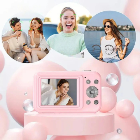 Retro digitalkamera - klassisk design og HD-kvalitet