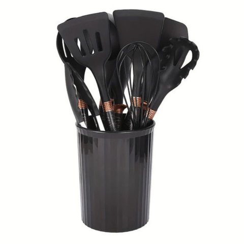 シリコーン調理器具セット - 耐久性、柔軟性、モダンデザイン