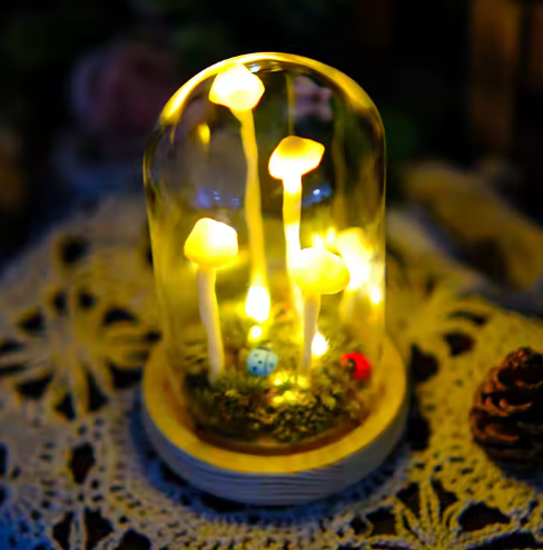 Betoverde Champignonlamp – Decoratieve Magie En Tijdloze Elegant