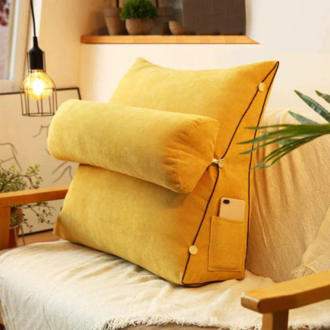 Cojín De Soporte Dorsal – Forma En Cuña Para Una Postura Ideal