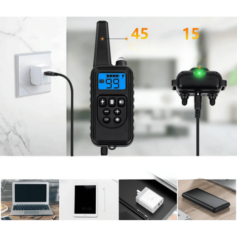 طوق تدريب عن بُعد – مدى 800 م، مقاوم للماء وقابل للشحن