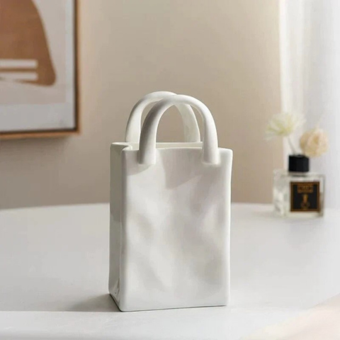 Vaso Decorativo Borsa A Mano – Tocco Chic E Originale