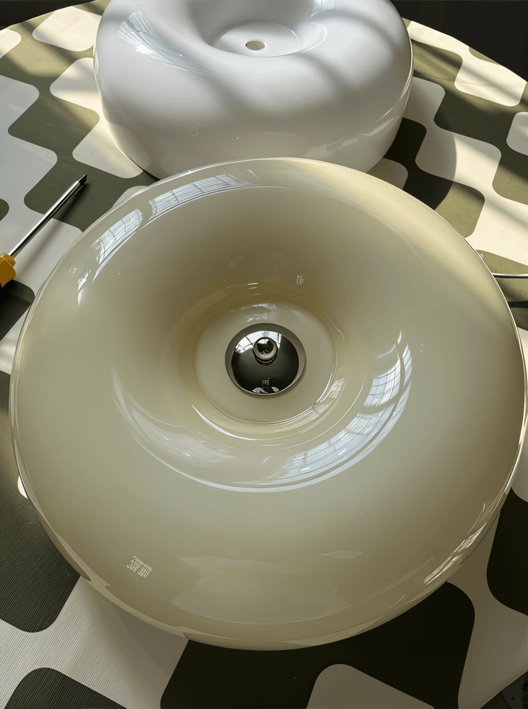 Σκανδιναβικό γυάλινο φωτιστικό οροφής - Μοντέρνα διακόσμηση & εύκολη εγκατάσταση