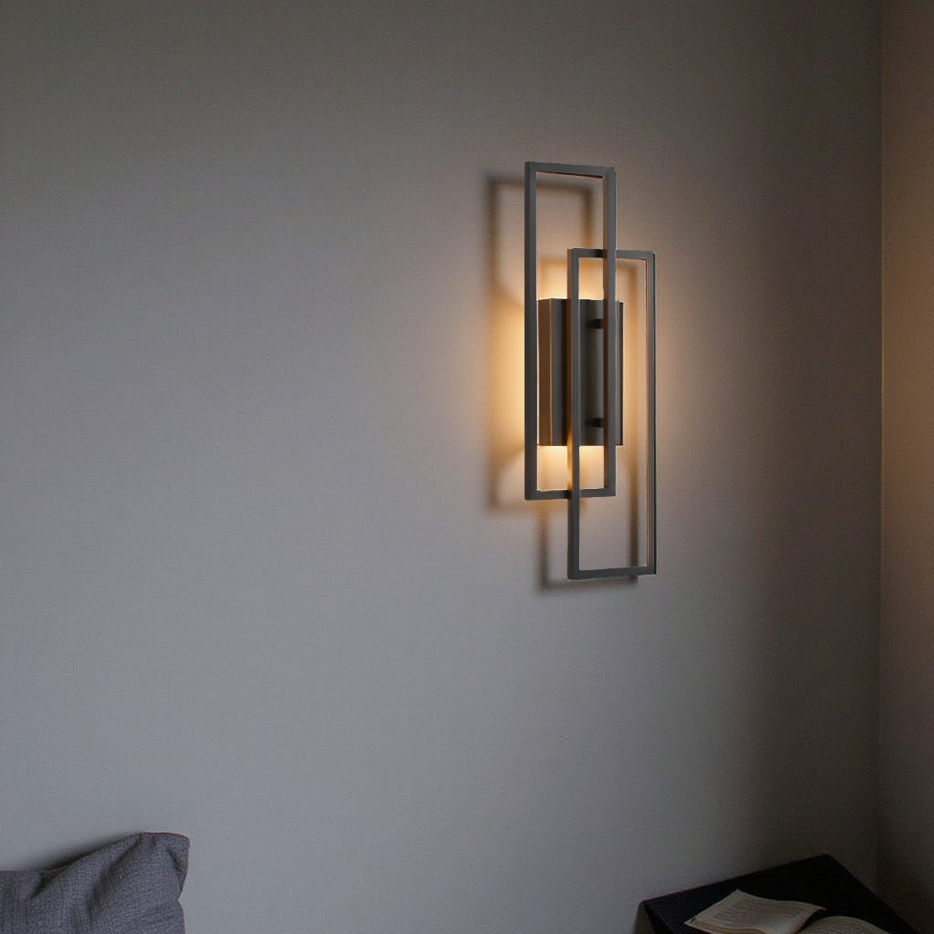 Rechthoekige Geometrische Wandlamp – Elegantie En Moderniteit