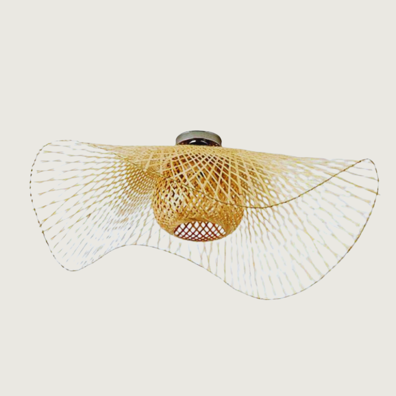 Hängelampe aus Rattan im japanischen Stil – Natur und Gelassenheit