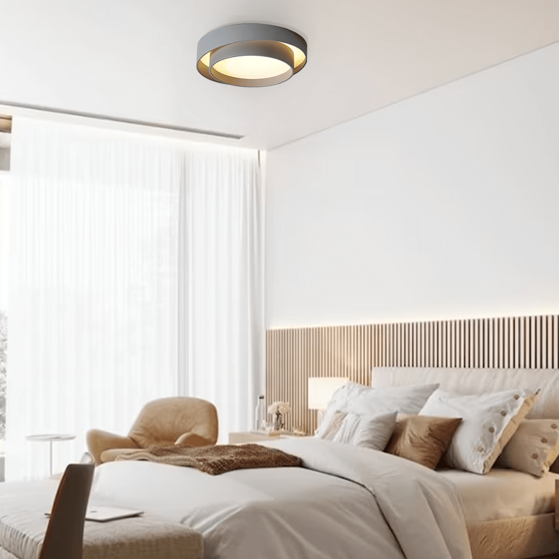 Plafoniera LED Disco – Luce e Comfort Visivo
