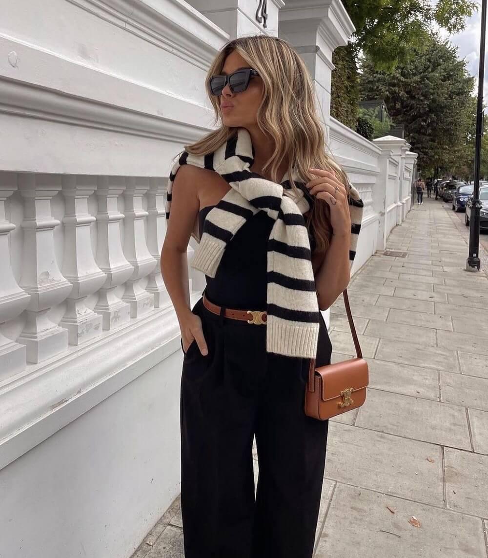 حزام أنيق – تشطيب عصري ودبوس ذهبي عابر 