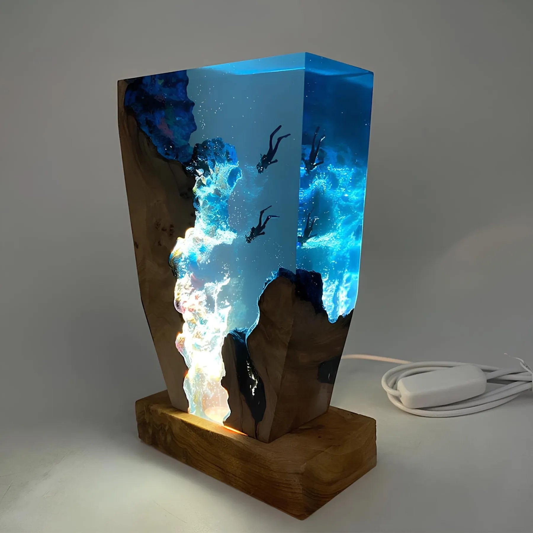 Oceanic Table Lamp – Soothing Light Decoration 