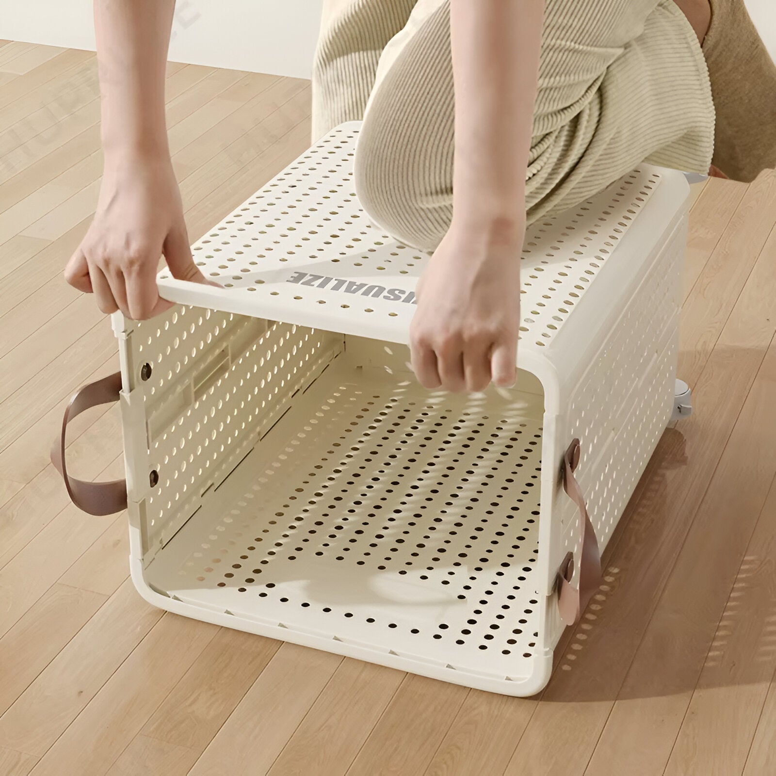 Foldable Basket – With Wheels for Easy Transport 