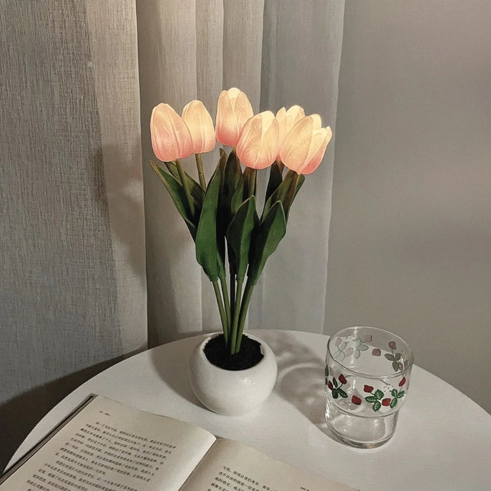 Dekoratív Tulipán Lámpa – Meleg és Finom Hangulat 