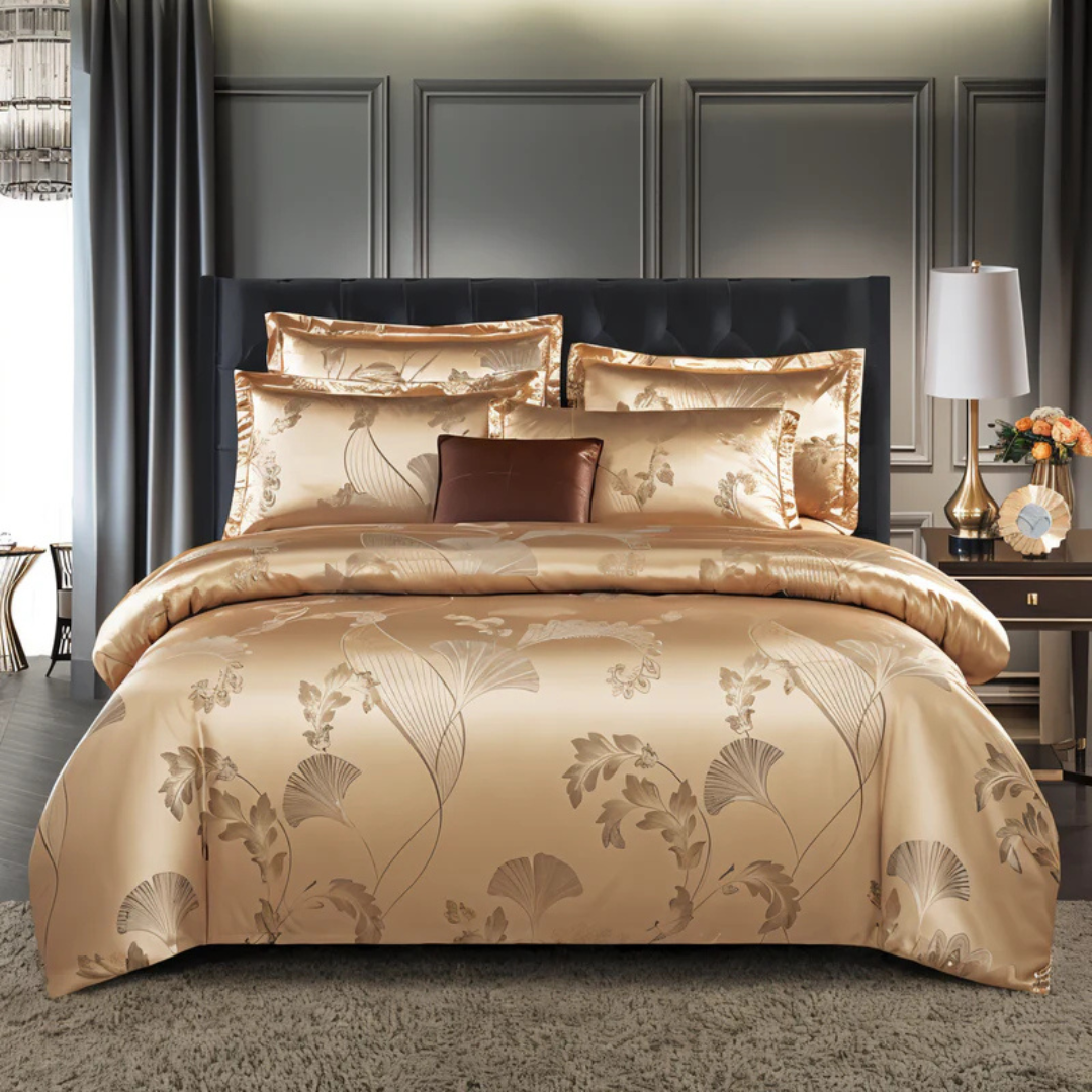 Satin Duvet Cover – Floral Elegance and Absolute Comfort 