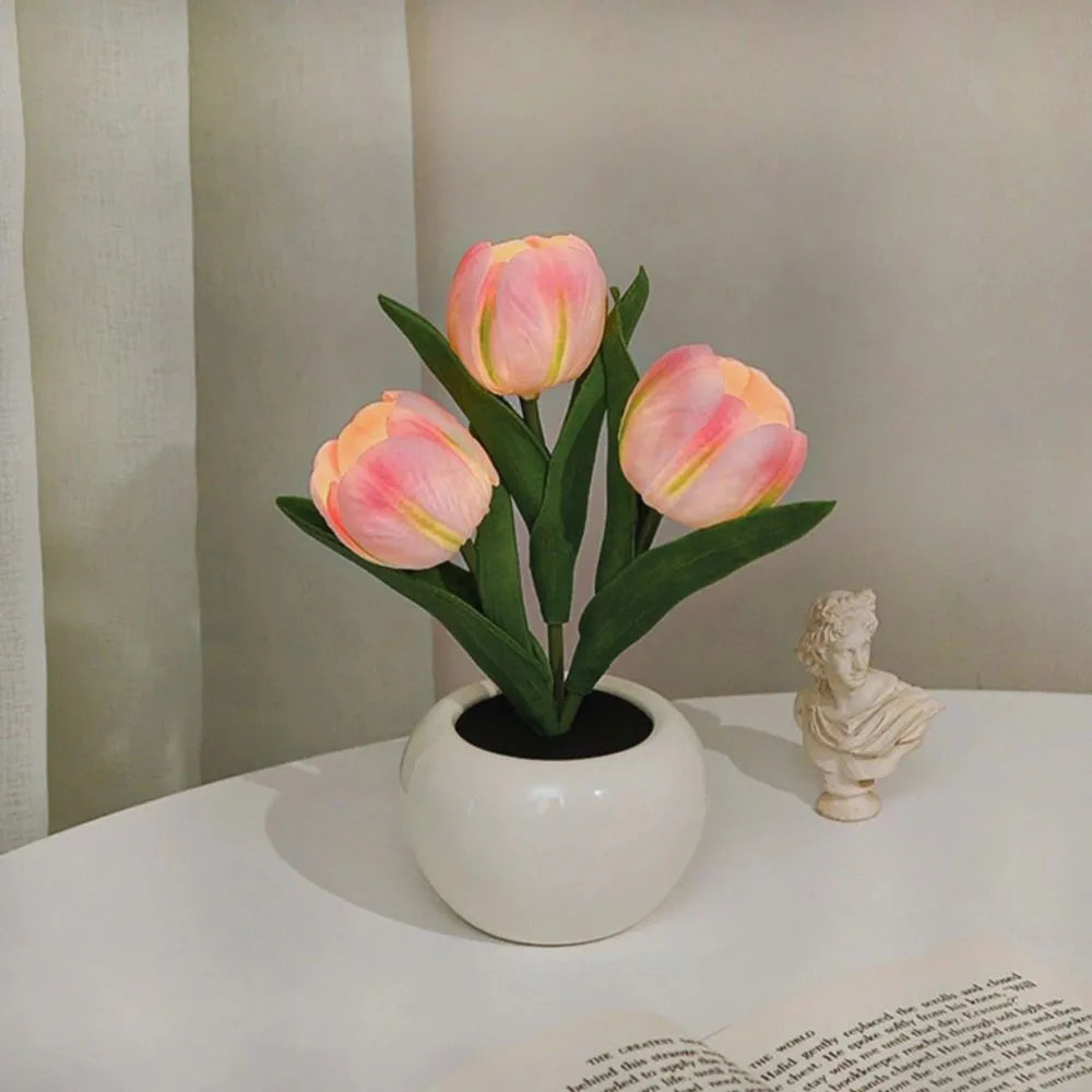 Dekoratív Tulipán Lámpa – Meleg és Finom Hangulat 