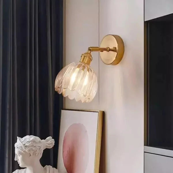 Decoratieve Wandlamp – Knopbloem En Romantische Sfeer 