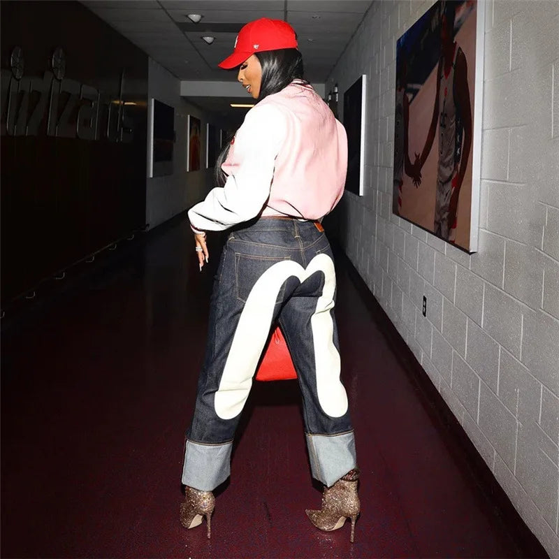 Nina | Motebukse – Rett Snitt Og Kontrast Hjerte Mønster 