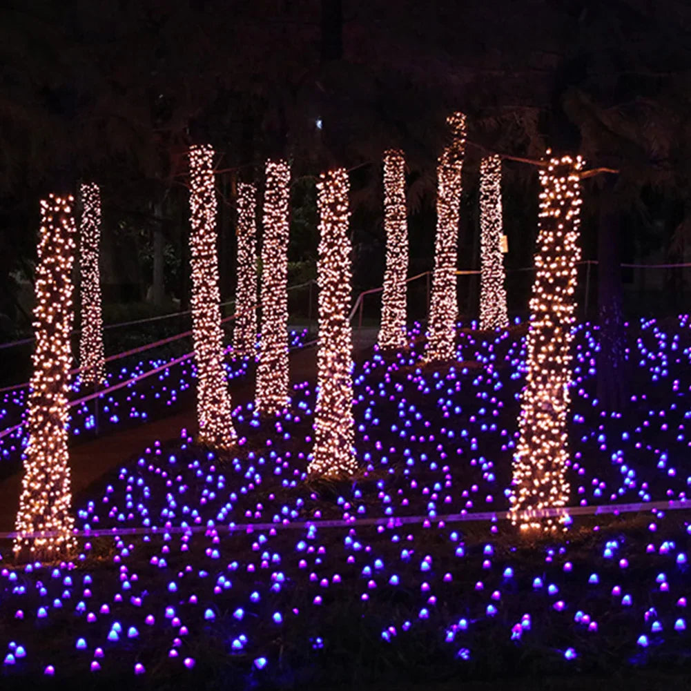 Guirlande Lumineuse Champignons Solaires — Charme Nocturne & Énergie Propre