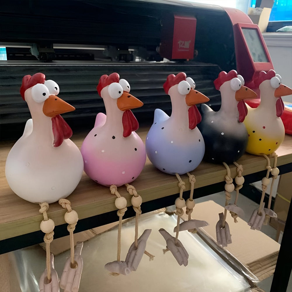 تمثال الديك ذو العينين الكبيرتين - زخرفة أصلية وتفاصيل ممتعة