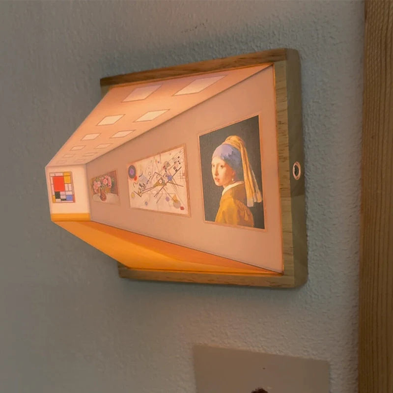 Lampa Ścienna Dekoracyjna – Iluzja Wizualna 3D 