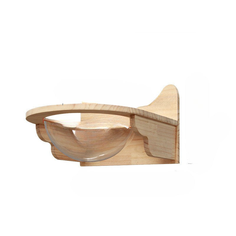 מסגרת טיפוס קיר עבור חתול עם פלטפורמת תלייה וסולם 