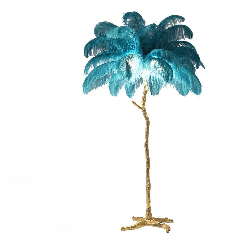 Luxurious Sun Lamp – Elegant Feather Shade 