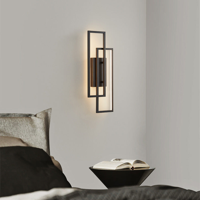 Rechthoekige Geometrische Wandlamp – Elegantie En Moderniteit 