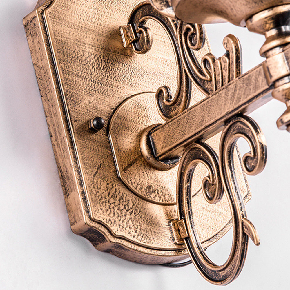 Vintage Seinävalaisin Lasista – Retrotyyli ja Ulkokäyttöön Sopiva 