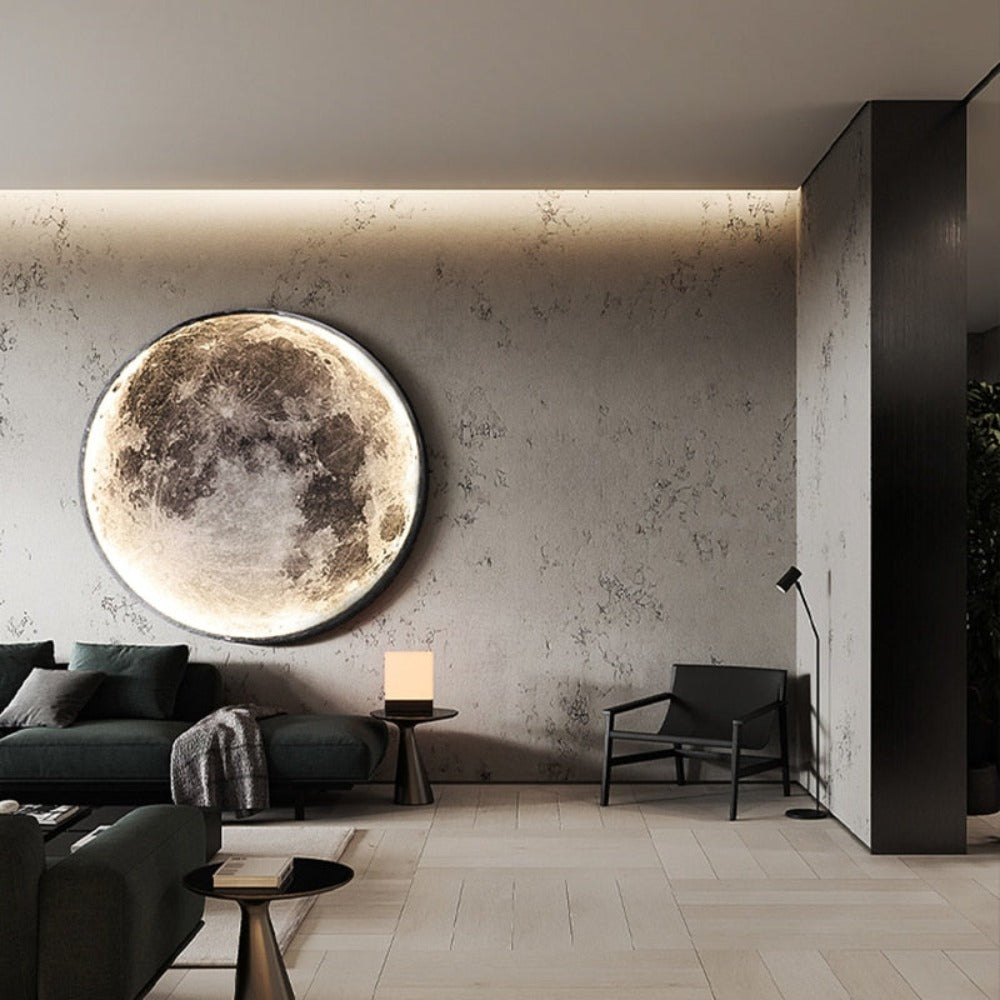 مصباح حائط 3D LED - قمر لخلق جو فريد 