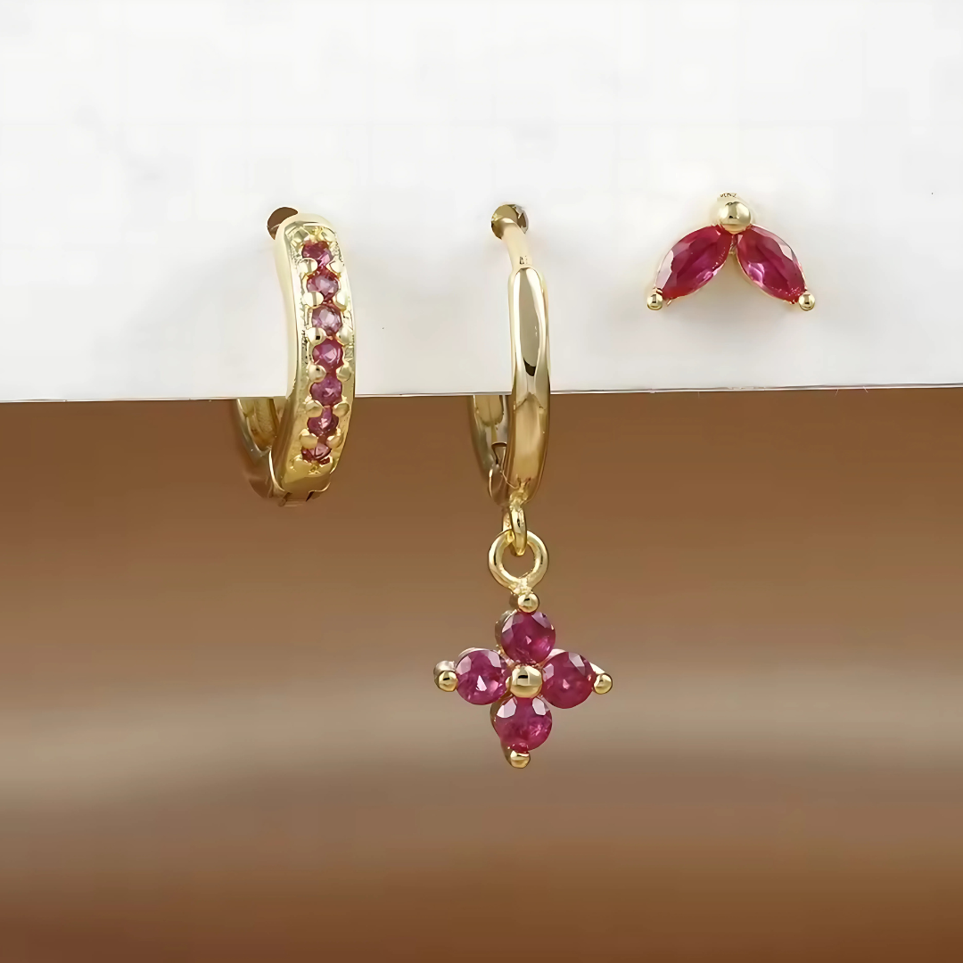 Conjunto de Aros y Pendientes – Versatilidad y Brillo Sutil 