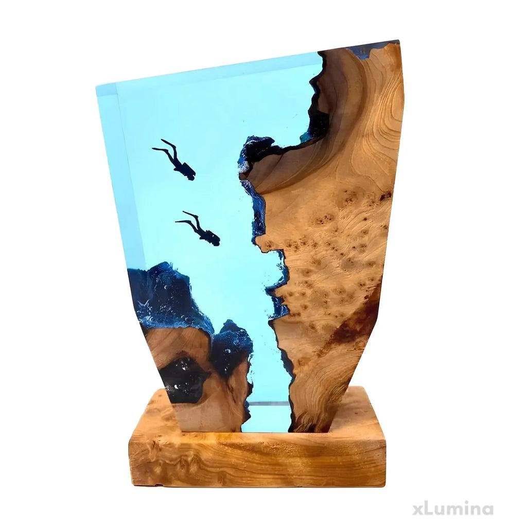Oceanisk Bordlampa – Avkopplande Ljusdekoration 