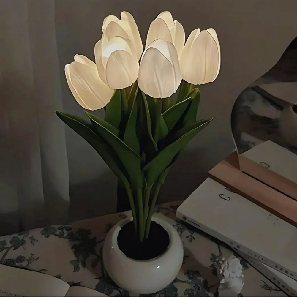 Dekoratív Tulipán Lámpa – Meleg és Finom Hangulat 