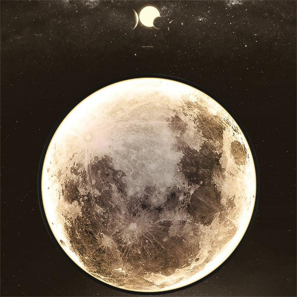 Nástenná lampa 3D LED – Mesiac pre jedinečnú atmosféru 