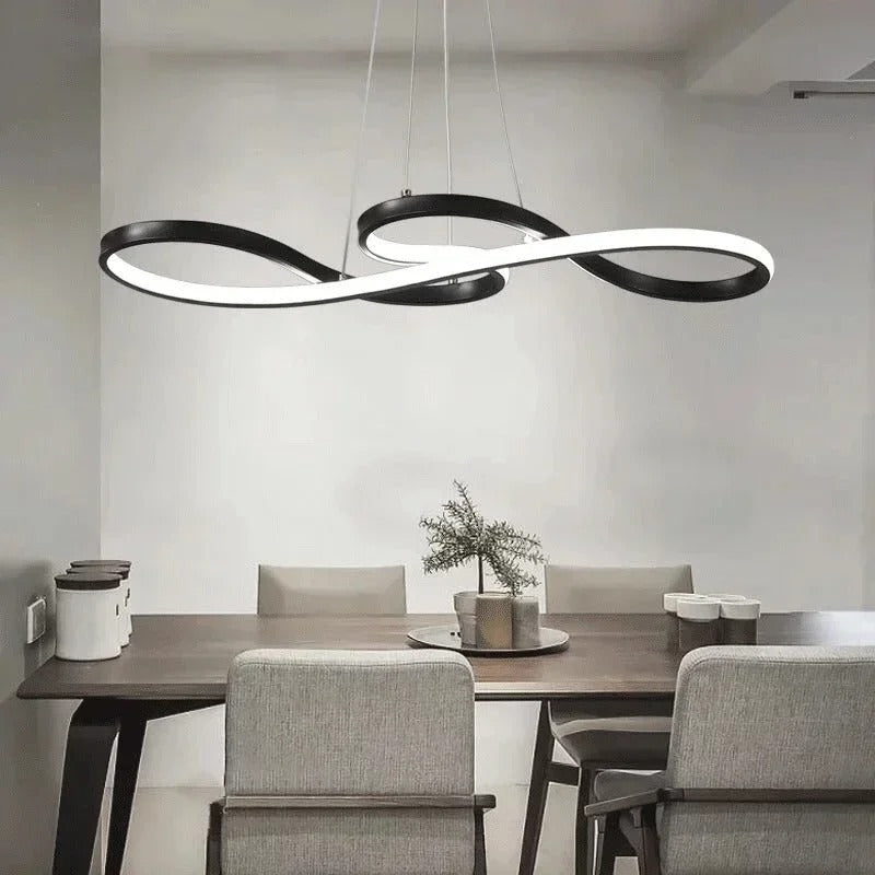 إضاءة LED حديثة على شكل حلقات - تصميم أنيق ومستقبلي 