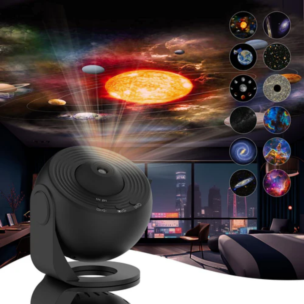 Lampada Proiettore Rotante – 360° Di Sogni Stellari A Casa 