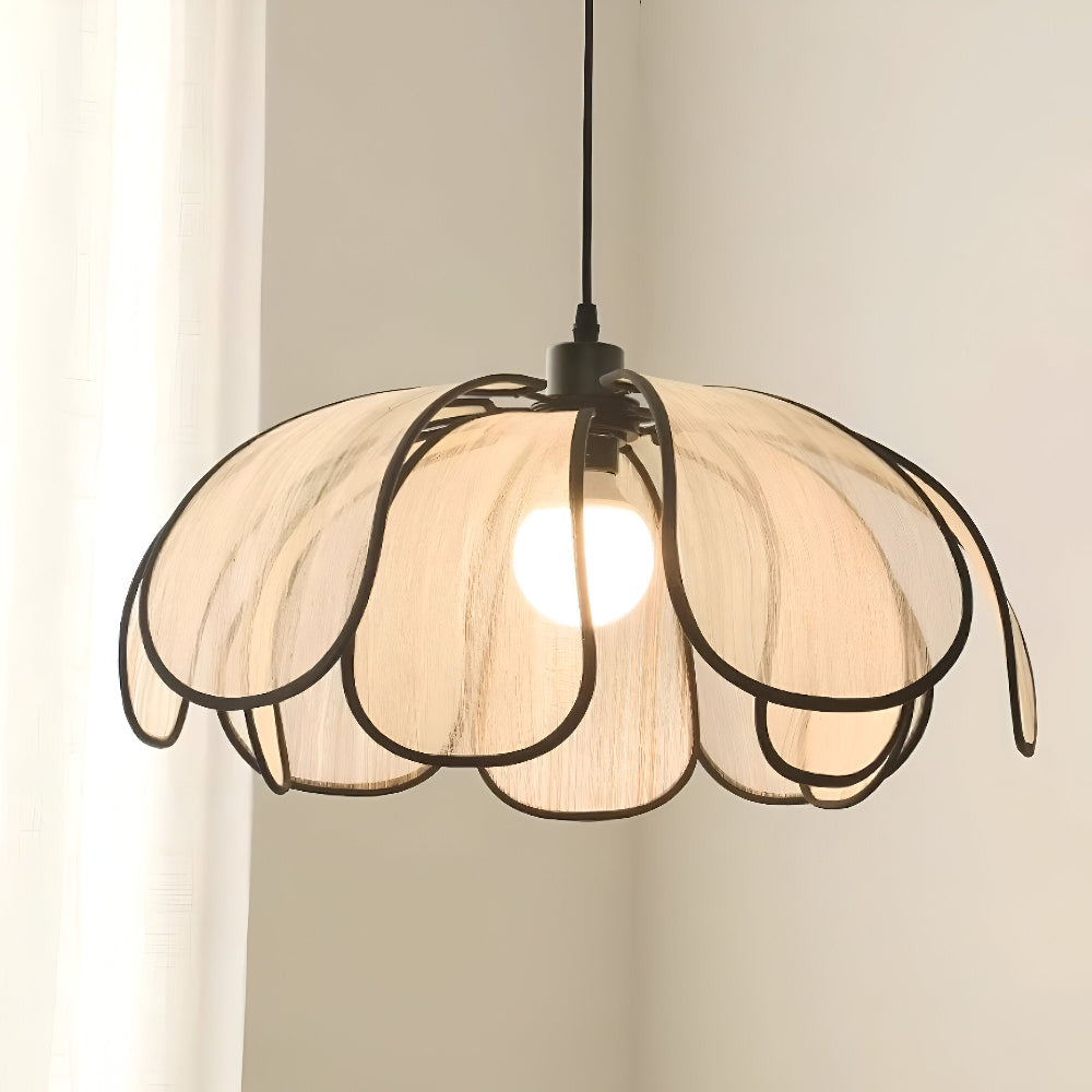 Elegantti luonnon koripajusta riippuva lamppu - Luonnollinen koristelu & harmoninen valaistus