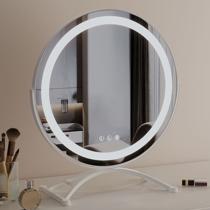 Espejo de maquillaje LED táctil — diseño moderno y uso fácil 