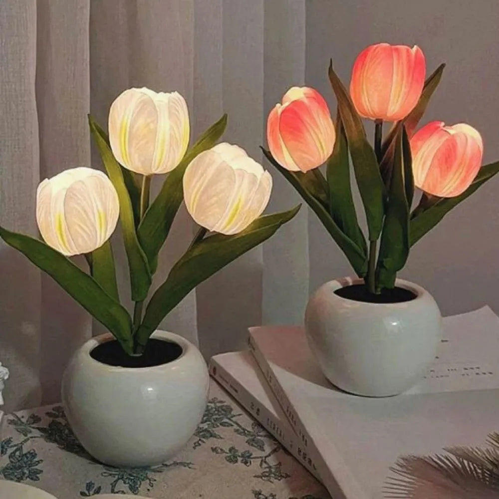 Dekoratív Tulipán Lámpa – Meleg és Finom Hangulat 