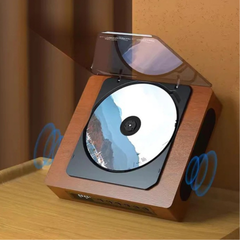 Type-Cポート搭載BluetoothレトロCDプレーヤー - 優れた接続性と音質