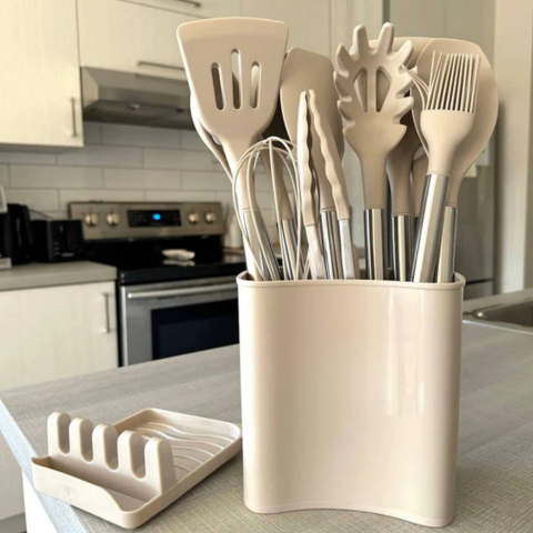 12 Piece Silicone Cookware Set - Complete & Comfortable To Use