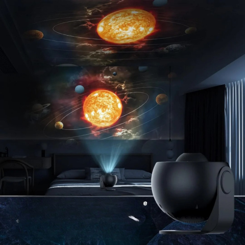 Lampada Proiettore Rotante – 360° Di Sogni Stellari A Casa 