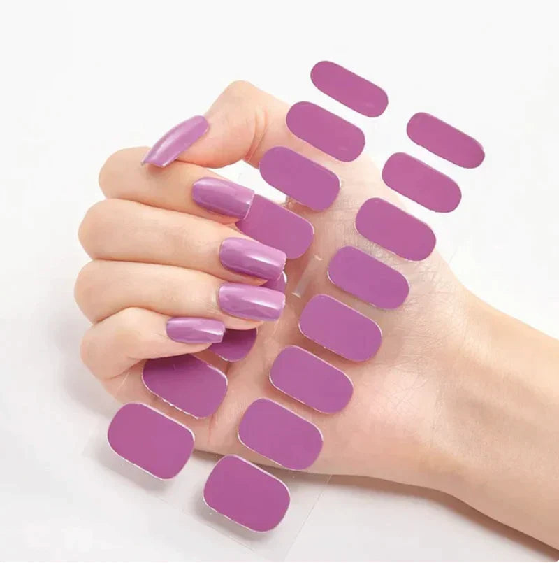 Ensemble d'ongles autocollants