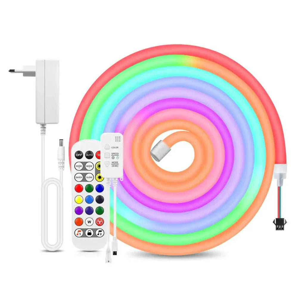 Flexibler LED-Neon – Einfache Steuerung über mobile App 